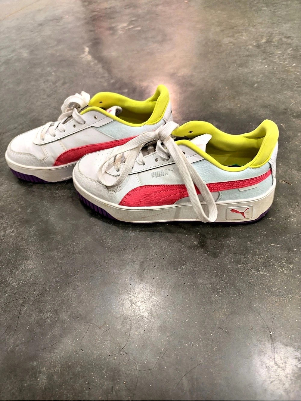 Puma Caven 2.0 Women's White & Pink Sneakers US 8.5